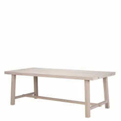 Massivholz Designer Tisch in White Wash - Dioca