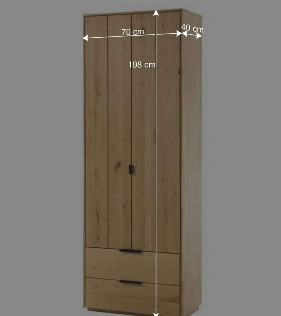 Massivholz Flurschrank aus Wildeiche - Vardriva