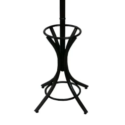 Massivholz Garderobenständer in Schwarz - Wega