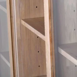 Massivholz Highboard Dioca aus Eiche White Wash