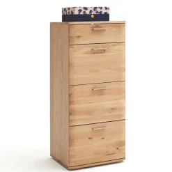 Massivholz Hochkommode aus Eiche - Mabasa