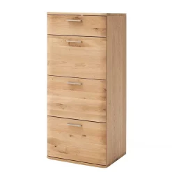 Massivholz Hochkommode aus Eiche - Mabasa