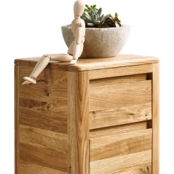 Massivholz Kommode Uvinessa 1-türig mit Schublade