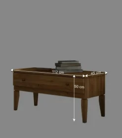 Massivholz Lowboard Masdamos aus Wildeiche geölt