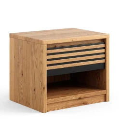 Massivholz Nachtkommode aus Eiche zweifarbig - Agusto