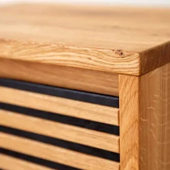 Massivholz Nachtkommode aus Eiche zweifarbig - Agusto