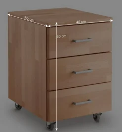 Massivholz Rollcontainer aus Buche - Bash