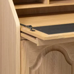 Massivholz Sekretär aus Eiche geölt - Catuella