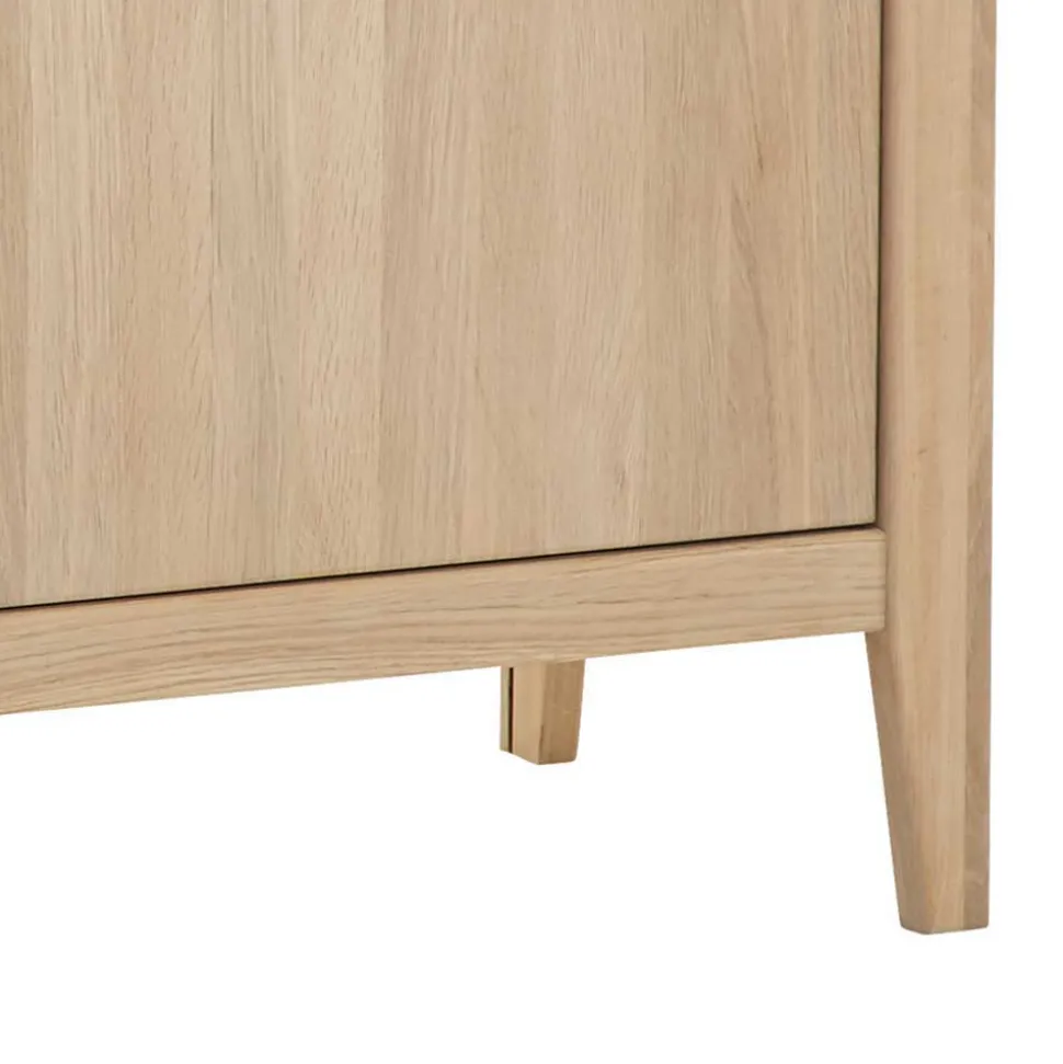 Massivholz Sideboard in Eiche Bianco - Vangus