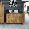 Massivholz Sideboard Manzey aus Wildeiche geölt