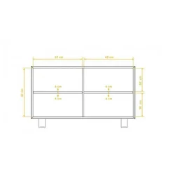 Massivholz Sideboard Manzey aus Wildeiche geölt