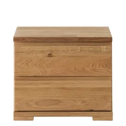 Massivholzbett & 2 Nachtkommoden - Esvilda (dreiteilig)