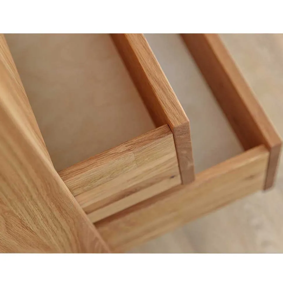 Massivholz-Kleiderschrank mit zwei Schubladen - Fabijola