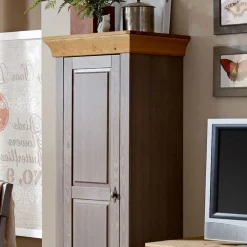 Massivholzschrank Cempino in Grau