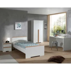Möbel für das Jugendzimmer in Weiß - Eldrus (vierteilig)