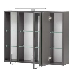 Möbel fürs Badezimmer in Dunkelgrau - Natarivos (dreiteilig)