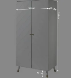 Möbel Jugendzimmer in Weiß - Zimventa (dreiteilig)