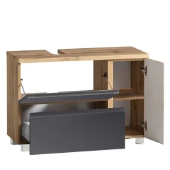 Möbel Kombination fürs Bad zweifarbig - Jambi (fünfteilig)