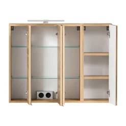 Möbel Kombination fürs Bad zweifarbig - Jambi (fünfteilig)