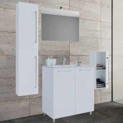 Möbelset fürs Bad in Weiß - Ipsum (vierteilig)