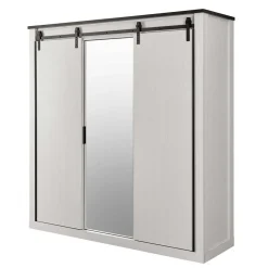 Möbelset Schlafzimmer mit Bett 180x200 - Tramos (fünfteilig)