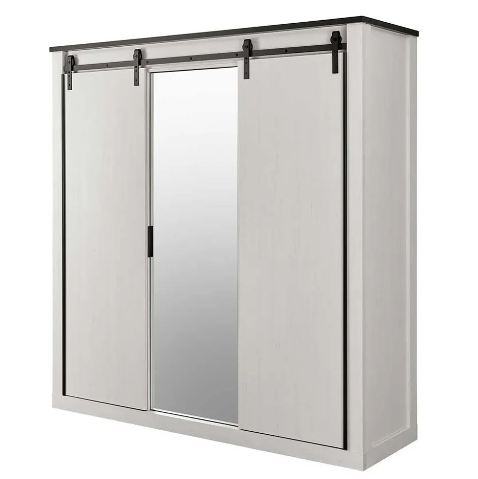 Möbelset Schlafzimmer mit Bett 180x200 - Tramos (fünfteilig)