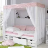 Mädchen Himmelbett Emyta aus Kiefer Massivholz