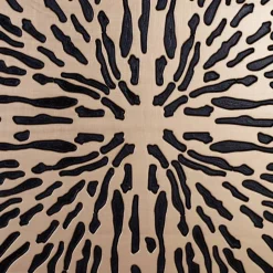 MDF Wandpaneel Wandbild in Gold mit Muster - Friscura