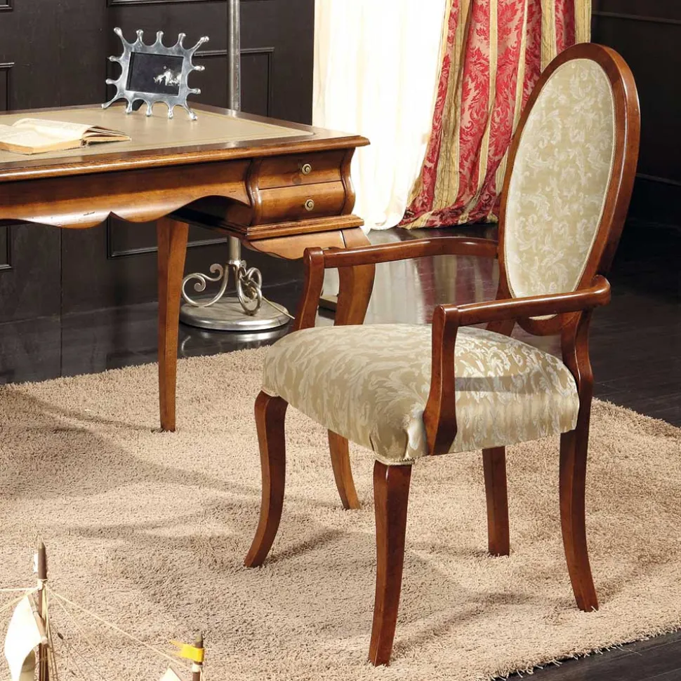 Medaillonstuhl mit Armlehnen - Motiz