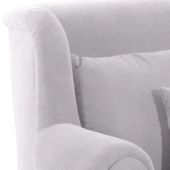 Megasessel in Silbergrau Velours - Bacanova