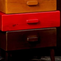 Mehrfarbige Design Kommode aus Massivholz Grace Mango