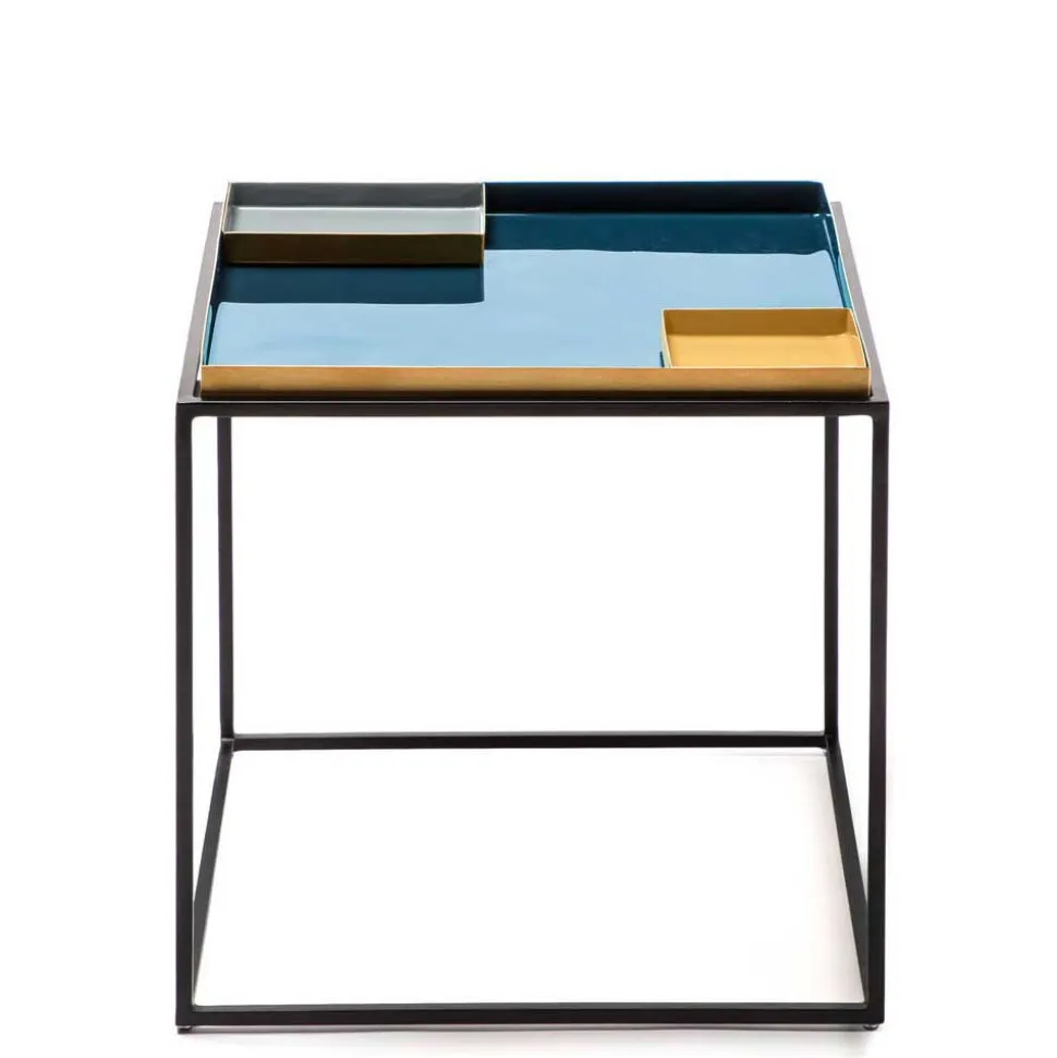 Mehrfarbiger Beistelltisch in 45x50x45 cm - Maximo