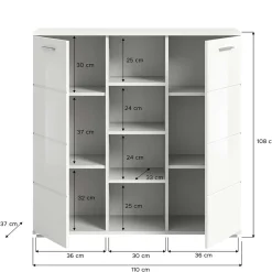 Mehrteilige Flurmöbel in modernem Design - Rugova (dreiteilig)