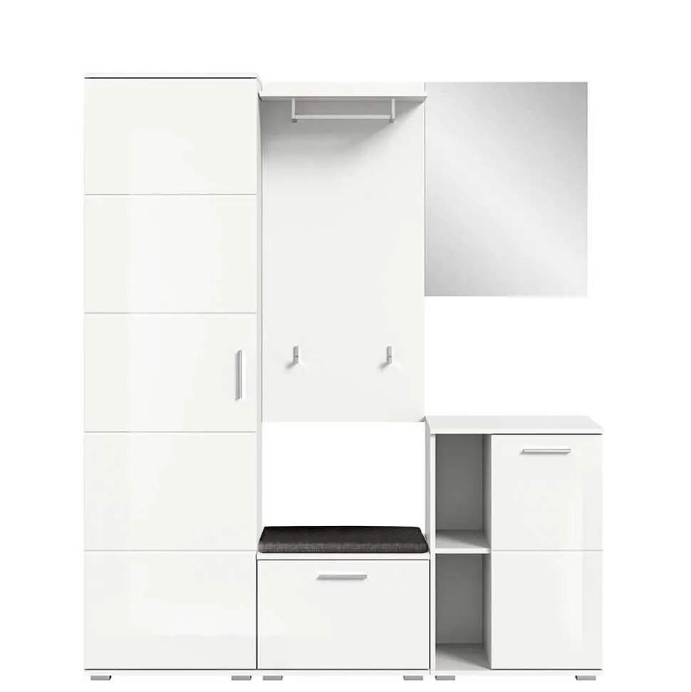 Mehrteilige Garderobenkombination in Hochglanz - Rugova I