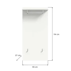 Mehrteilige Garderobenkombination in Hochglanz - Rugova I