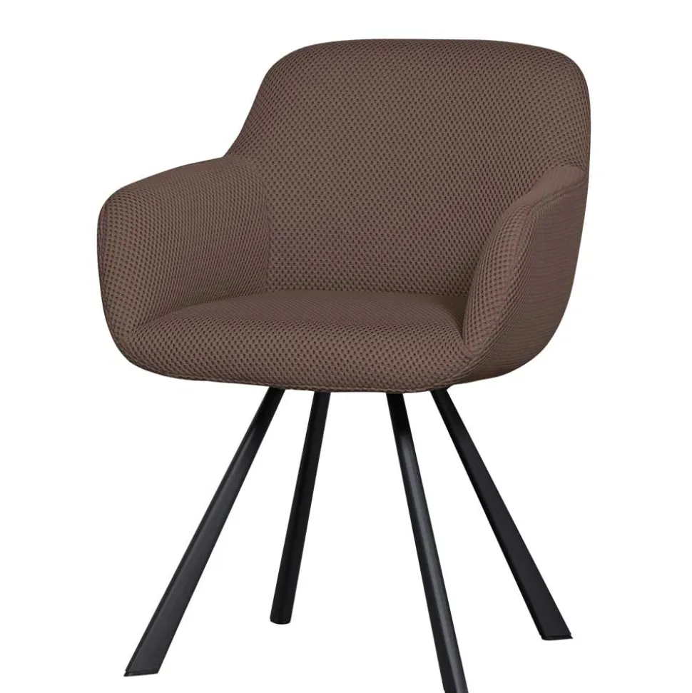 Mesh Polsterstuhl mit Armlehnen - Charlena