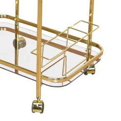 Metall Barwagen in Messingfarben - Imano