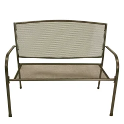 Metall Gartenbank in Dunkelgrau - Labelsio