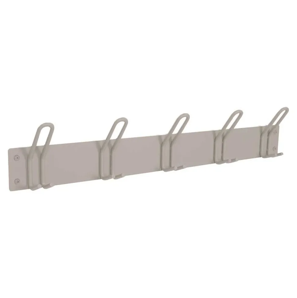 Metall Hakenleiste pulverbeschichtet in Taupe - Borad