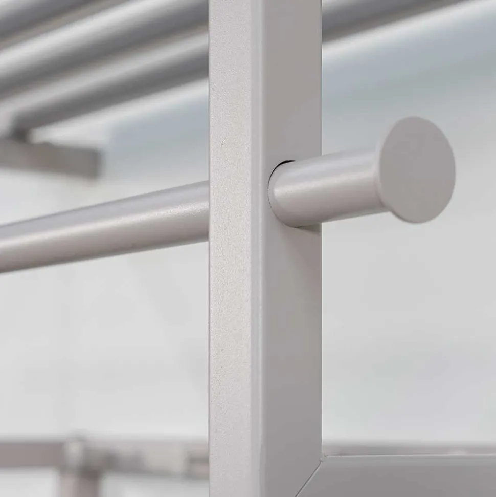 Metall Hängegarderobe in Taupe - Solca