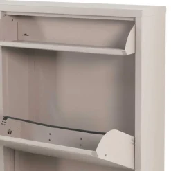 Metall Schuhschrank in Taupe - Ruven