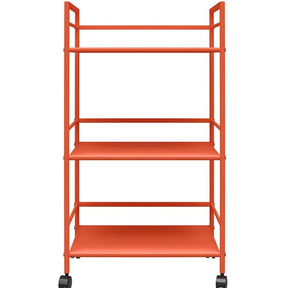 Metall Servierwagen in Orange - Troketta