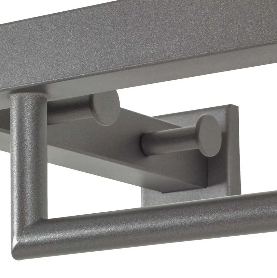 Metall Wandgarderobe mit Spiegel - Saguni