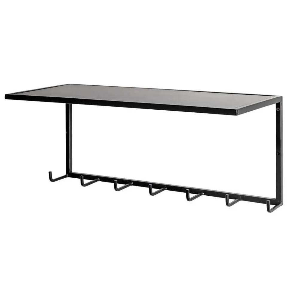 Metall Wandgarderobe mit Hutboden - Breznia