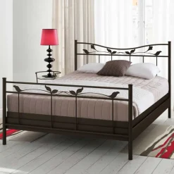 Metallbett Briotova in Braun