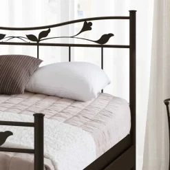 Metallbett Briotova in Braun