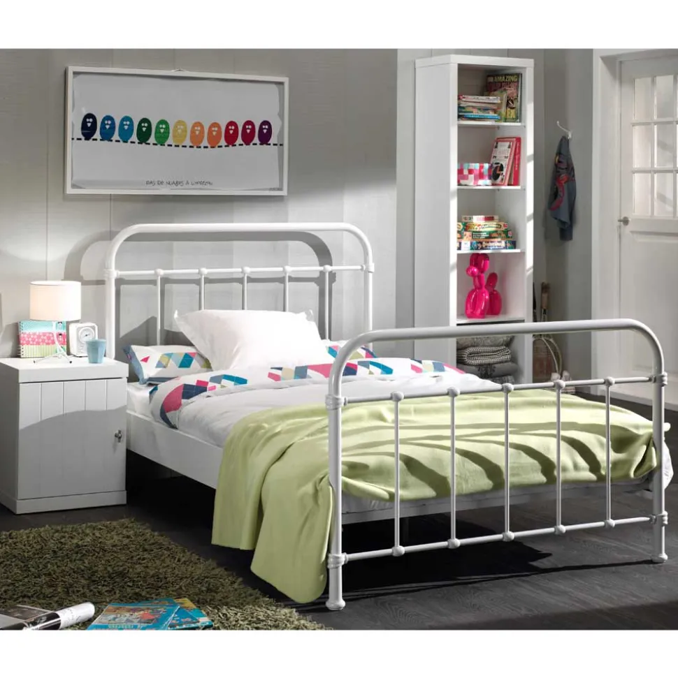 Metallbett Maccles in Weiß