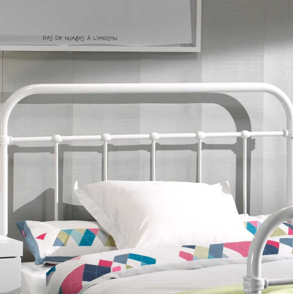 Metallbett Maccles in Weiß