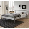 Metallbett Matilda in Grau