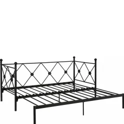 Metallbett zum Ausziehen im Vintage Look - Vrony